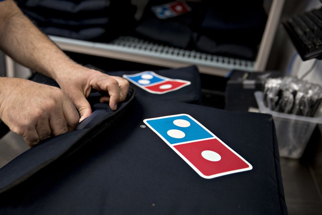 Domino's doesn't partner with third-party delivery proviers. 