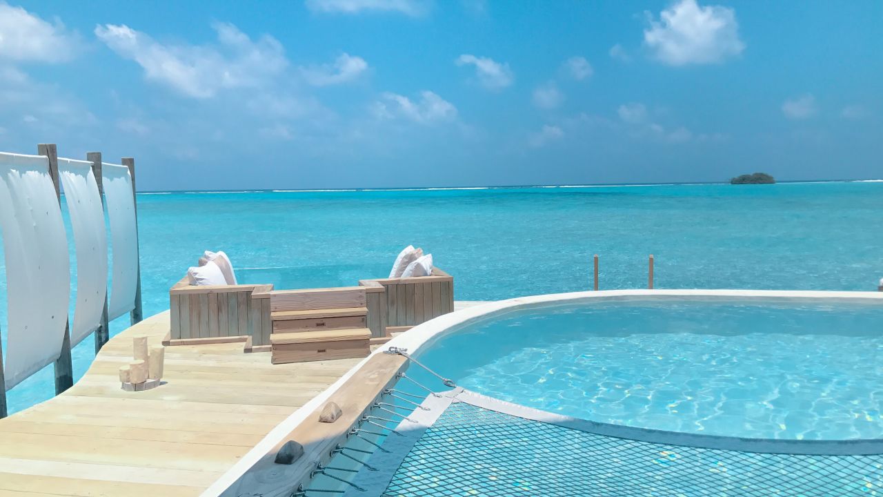 <strong>Soneva Jani, Maldives:</strong> The ultraluxurious Soneva Jani resort in the Maldives is picture-perfect, thanks to its impossibly blue surroundings.