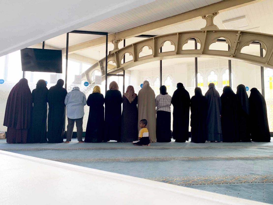 Women congregate for prayers at Green Lane Masjid.