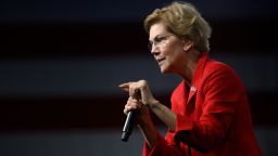 DES MOINES, IA - AUGUST 10: Democratic presidential candidate Sen. Elizabeth Warren (D-MA) speaks on stage during a forum on gun safety at the Iowa Events Center on August 10, 2019 in Des Moines, Iowa. Today Warren and her campaign introduced a gun control plan to reduce gun deaths by 80 percent. (Photo by Stephen Maturen/Getty Images)