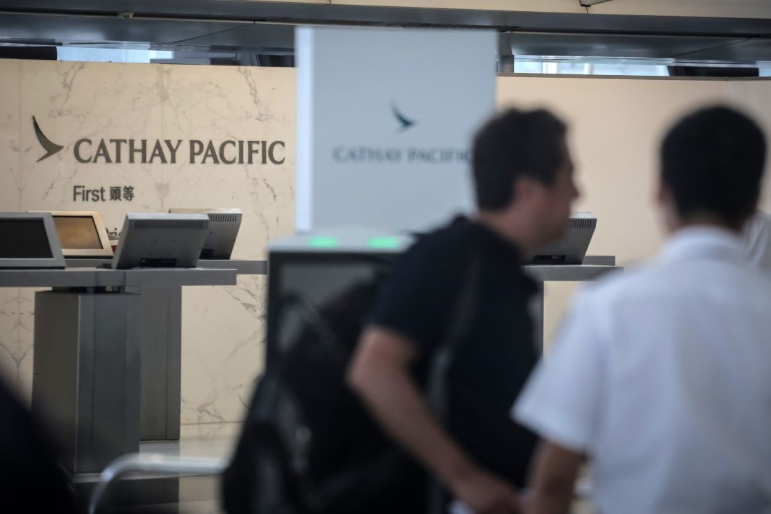 Cathay Pacific lost hundreds of flights this week when protesters targeted Hong Kong airport. 