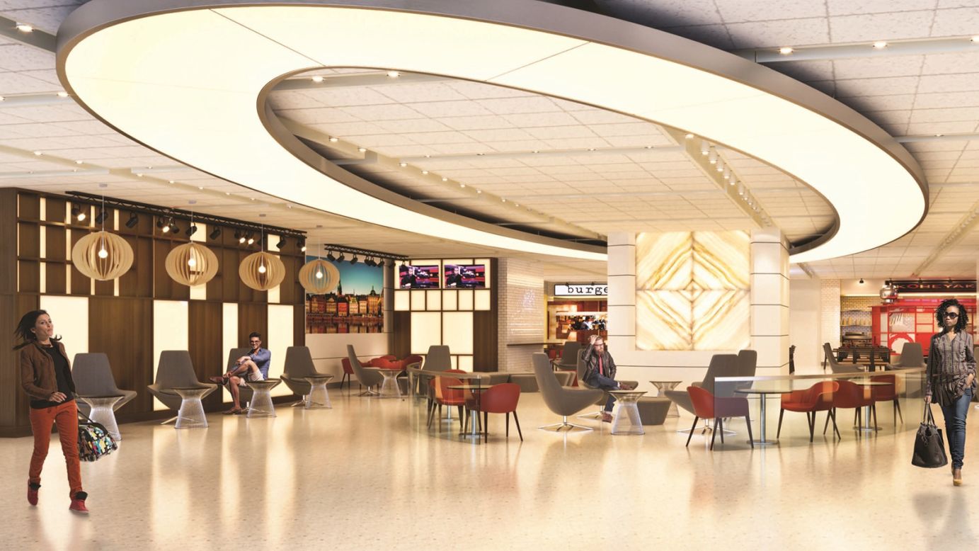 <strong>New York JFK:</strong> The new food court area at New York JFK. 