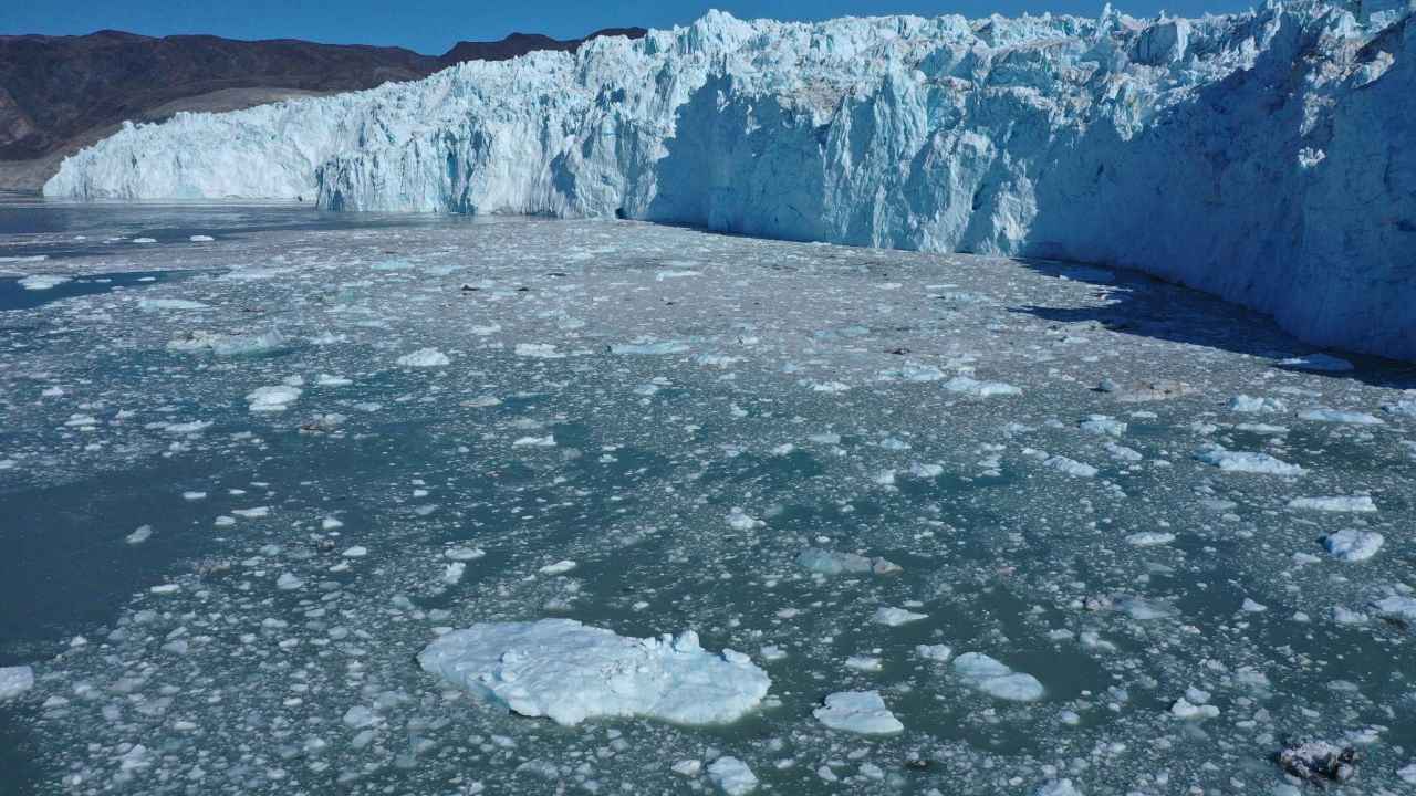 Eqi Glacier in Greenland.