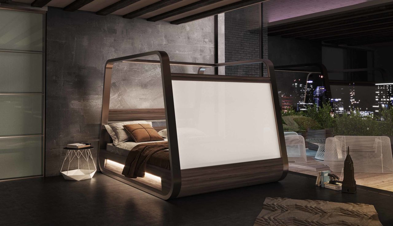 Designed by Italian architect Fabio Vinella and design firm Hi-Interiors, the HiBed is available next year. 