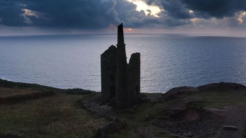 Derelict engine houses are dotted around Cornwall's coastline. 