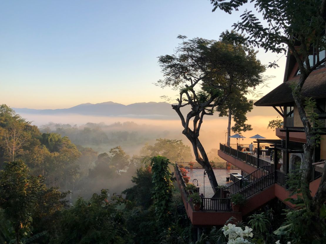 The resort, located in Chiang Saen, overlooks Myanmar and Laos.