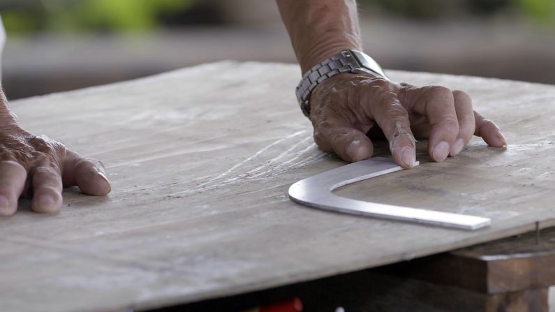 "The shipbuilding process is the same," he says. "The only difference is the tools used." 
