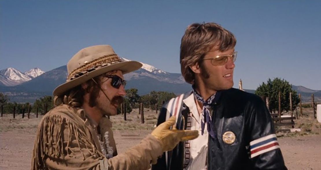 Dennis Hopper and Peter Fonda in a scene from the classic "Easy Rider."
