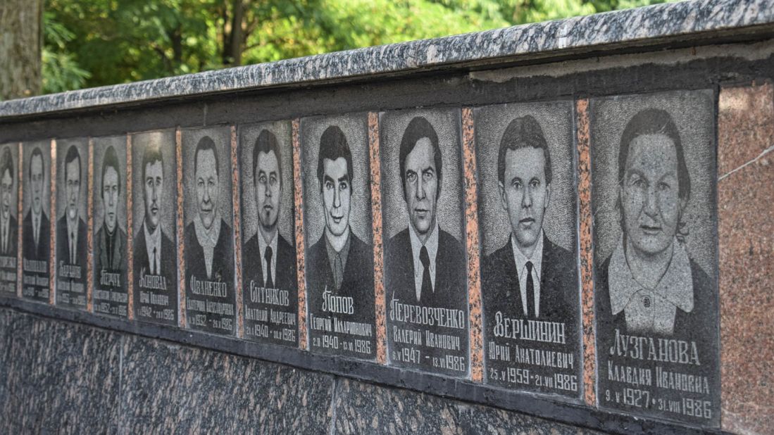 <strong>Tragic reminder: </strong>Those who moved to Slavutych still live in the shadow of the Chernobyl tragedy. This monument to the those who died in the blast and its immediate aftermath is the scene of regular vigils for those who perished.