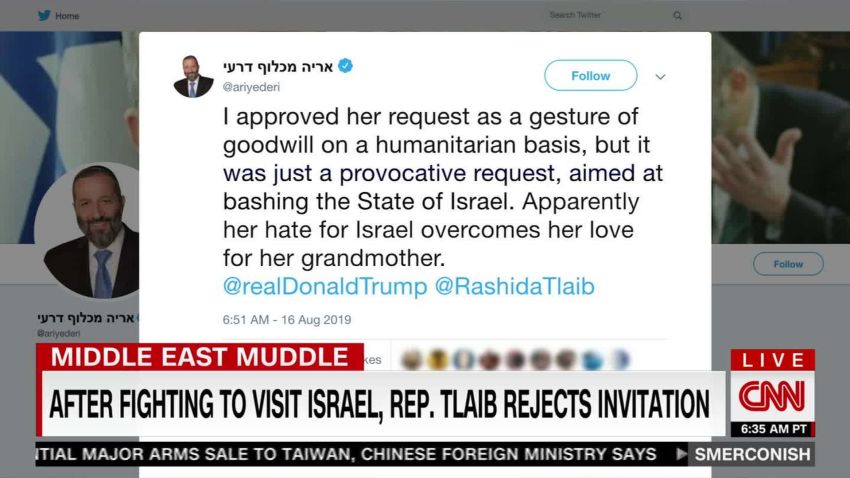 After fighting to visit Israel, Rp. Tlaib rejects invitation_00000000.jpg