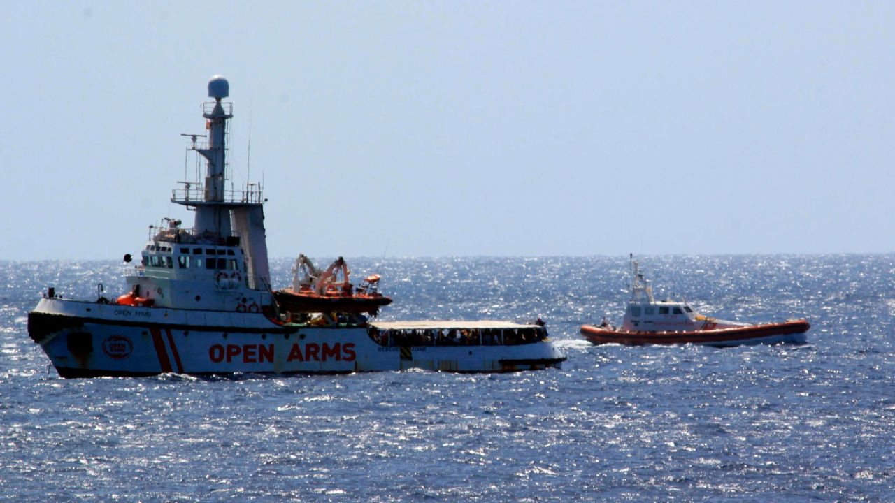 The Open Arms has been at sea for more than two weeks.