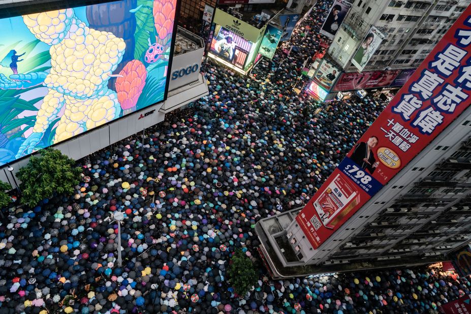 Tens of thousands of protesters showed up in the streets on August 18.