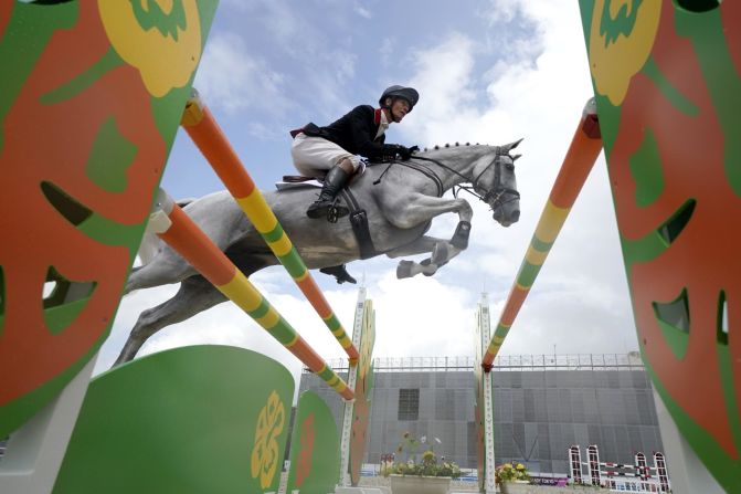 William Fox-Pitt of Great Britain riding his horse Summer At Fernhill competes during day three of the Equestrian Tokyo 2020 Test Event in Tokyo on August 14.