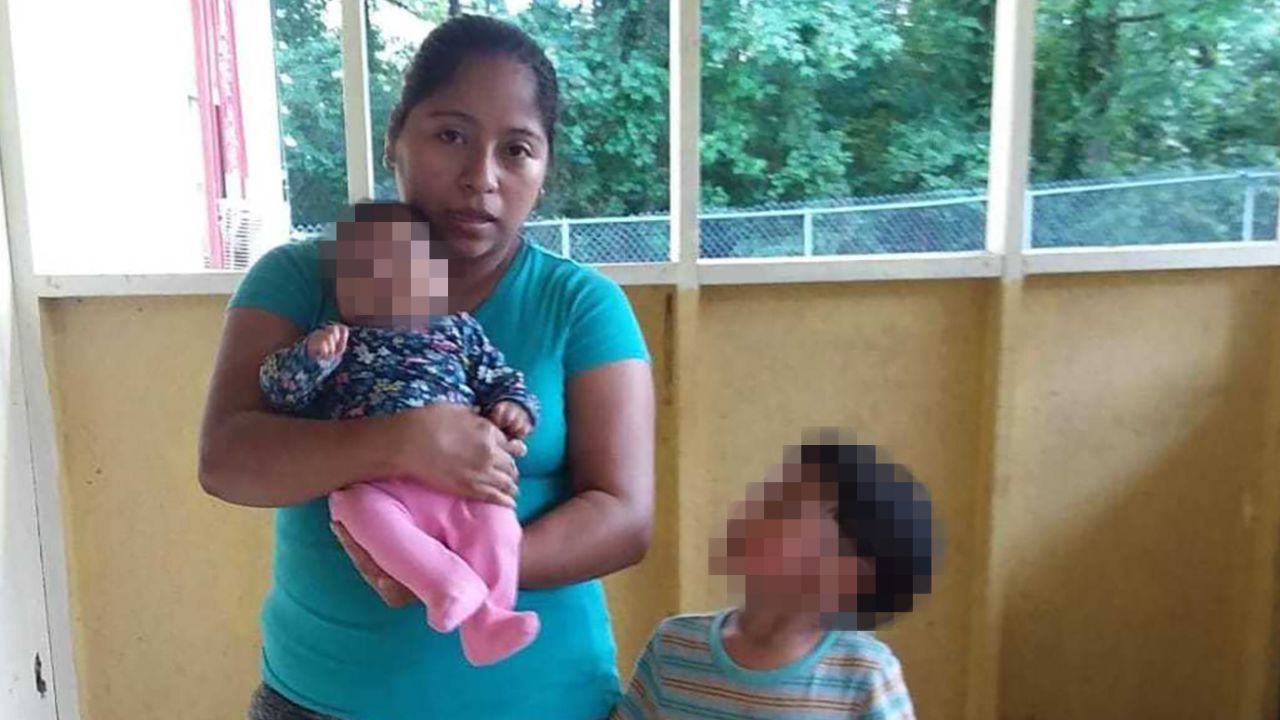 Maria Domingo-Garcia is devastated after being separated from her breastfeeding daughter, attorneys say. CNN has blurred the faces of her minor children. 