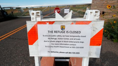 The Rocky Mountain Arsenal Wildlife Refuge was closed this month.