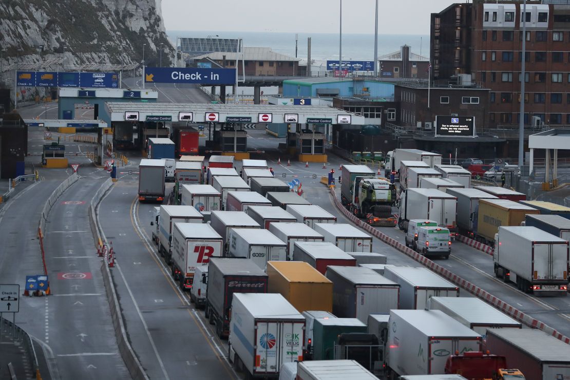 The UK government has warned of delays at ports in the event of a no deal Brexit