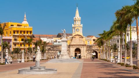 The Puerta del Reloj, Cartagena de Indias, Colombia; Shutterstock ID 1307834653; Job: -