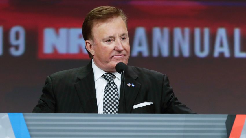 In this April 2019 file photo, Richard Childress chairs the NRA Annual Meeting of Members in Indianapolis.