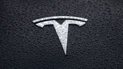 CORTE MADERA, CALIFORNIA - MAY 20: The Tesla logo is displayed on the hood of a Tesla car on May 20, 2019 in Corte Madera, California. Stock for electric car maker Tesla fell to a 2-1/2 year low after Wall Street analysts questioned the company's growth prospects. (Photo by Justin Sullivan/Getty Images)