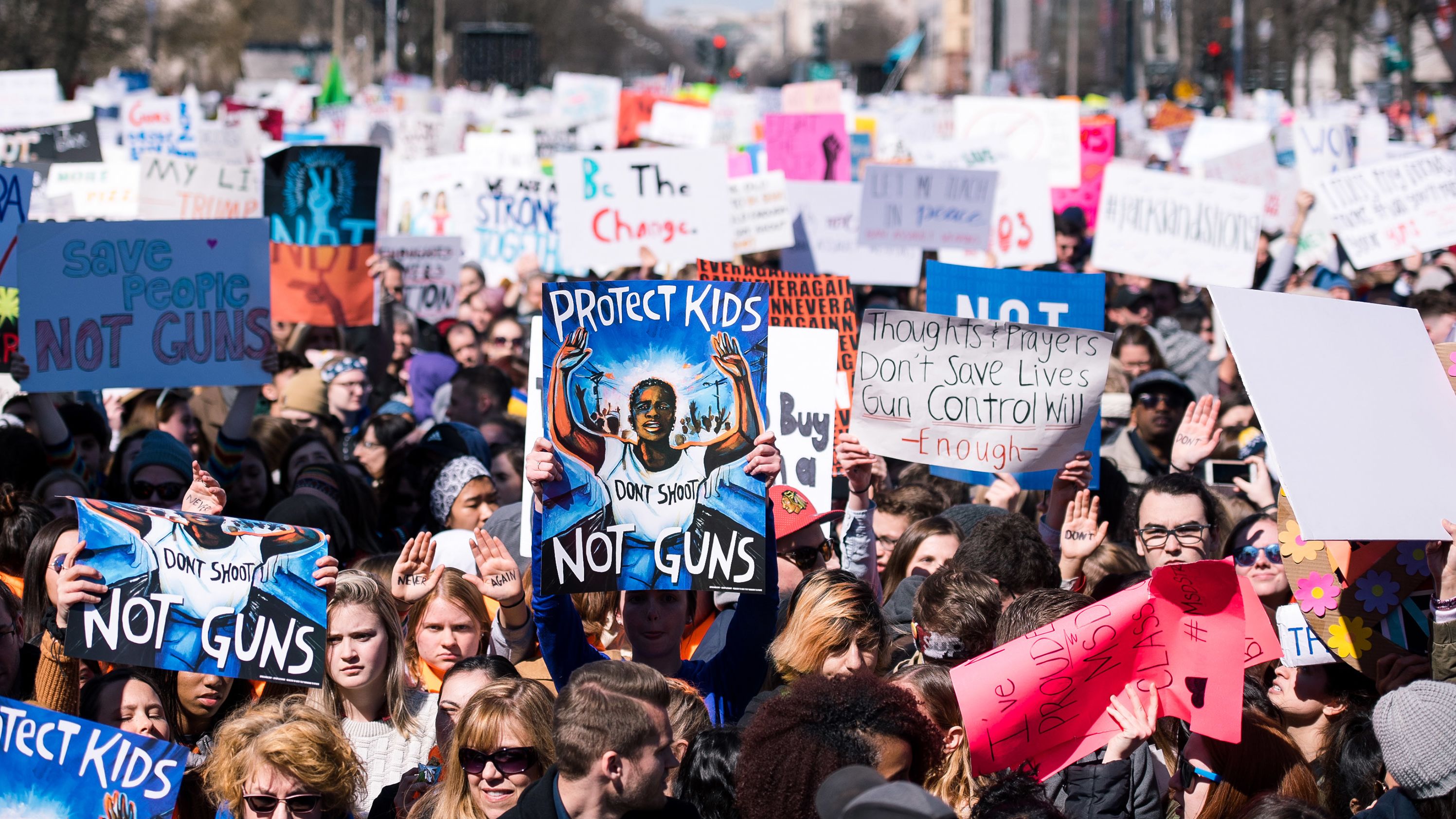 The 2018 March for our Lives drew thousands of young Americans to Washington to protest gun violence.