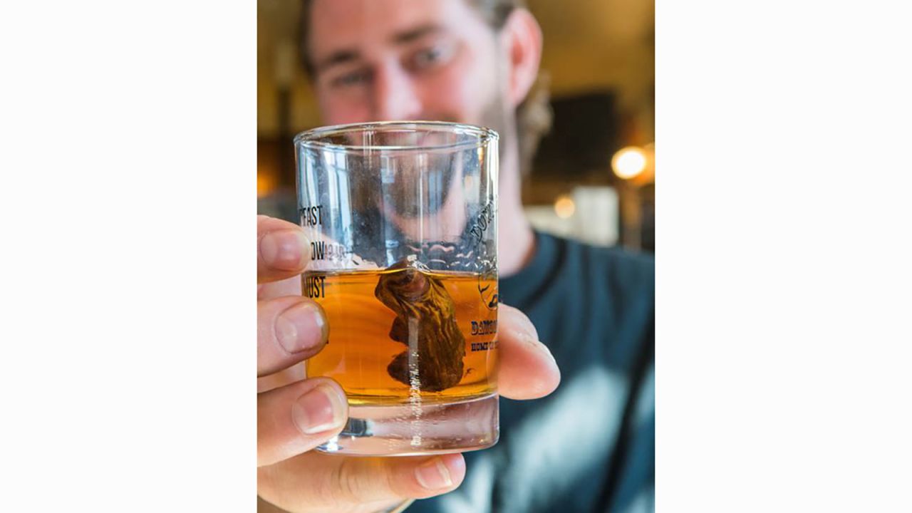 <strong>The Sourtoe Cocktail:</strong> Served in a shot glass with Yukon Jack or tequila, the drinker has to take a swig and let the toe touch their lips.