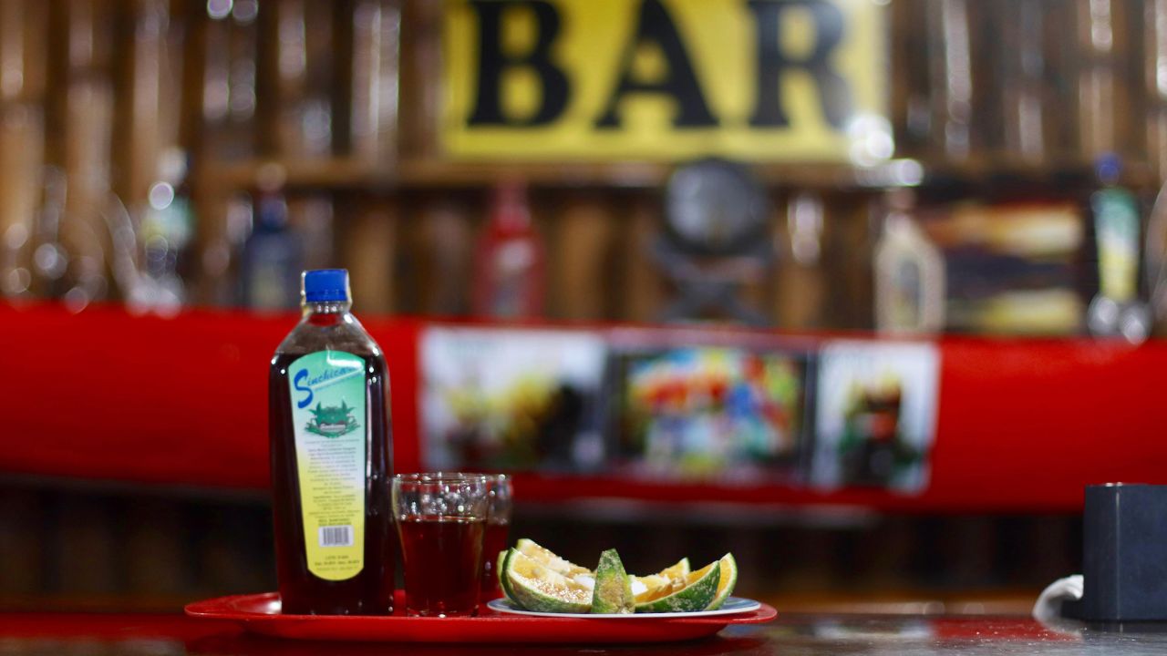 Sinchicara is a cane brandy, fused together with the bark of indigenous rainforest plants, and is unique to Sucumbíos province in Ecuador.