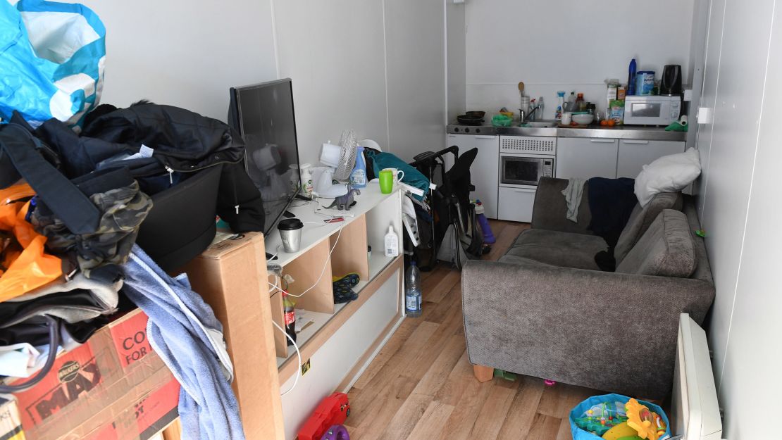 The west London home of Corelle Tertullien, 26, where she lives with her two children aged two and nine months.