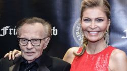 Television host Larry King and his wife actress Shawn Southwick King attend the Friars Club Entertainment Icon Award ceremony at the Ziegfeld Ballroom on November 12, 2018, in New York City. - Larry King has filed for divorce from his wife Shawn Southwick King after nearly 22 years of marriage. (Photo by KENA BETANCUR / AFP) / ALTERNATIVE CROP        (Photo credit should read KENA BETANCUR/AFP/Getty Images)