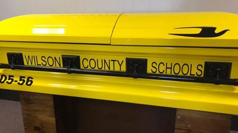 The school bus casket.