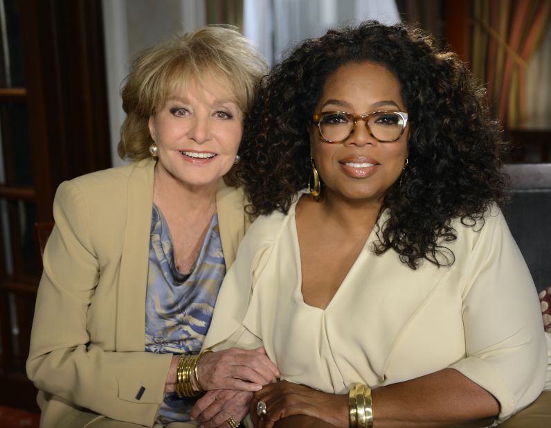Walters interviewed media mogul Oprah Winfrey for her "Most Fascinating People" special in 2014.
