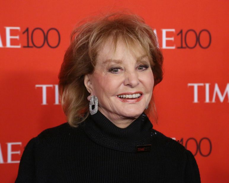 Walters attends Time magazine's 100 Gala in 2015.