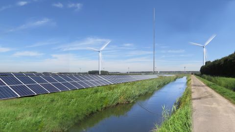 Vattenfall provides energy to Amsterdam from wind and solar farms, as well as some gas-fired plants.
