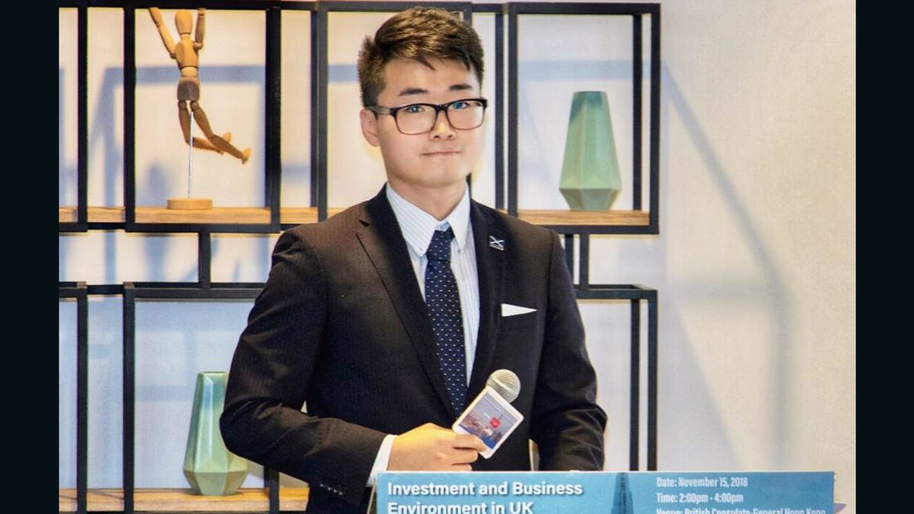 A photo of Simon Cheng, posted on his Facebook page on November 19, 2018.