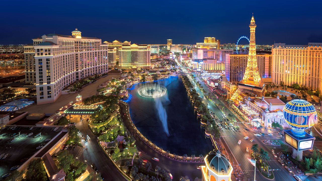 The glittering lights of the Strip offer a party experience for nearly every type of guest. 