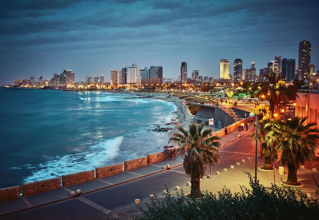 The writer describes Tel Aviv as a place that has gone from this "absolute buzz of fun to nothing" amid coronavirus restrictions.