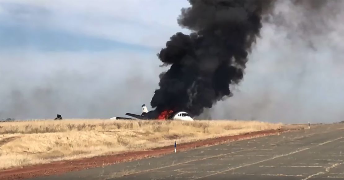 All 10 people on the plane somehow walked away from the crash in Oroville, California.