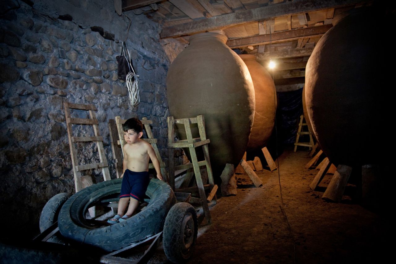<strong>Traditional methods: </strong>Much Georgian wine is made in kvevri, huge terracotta amphorae