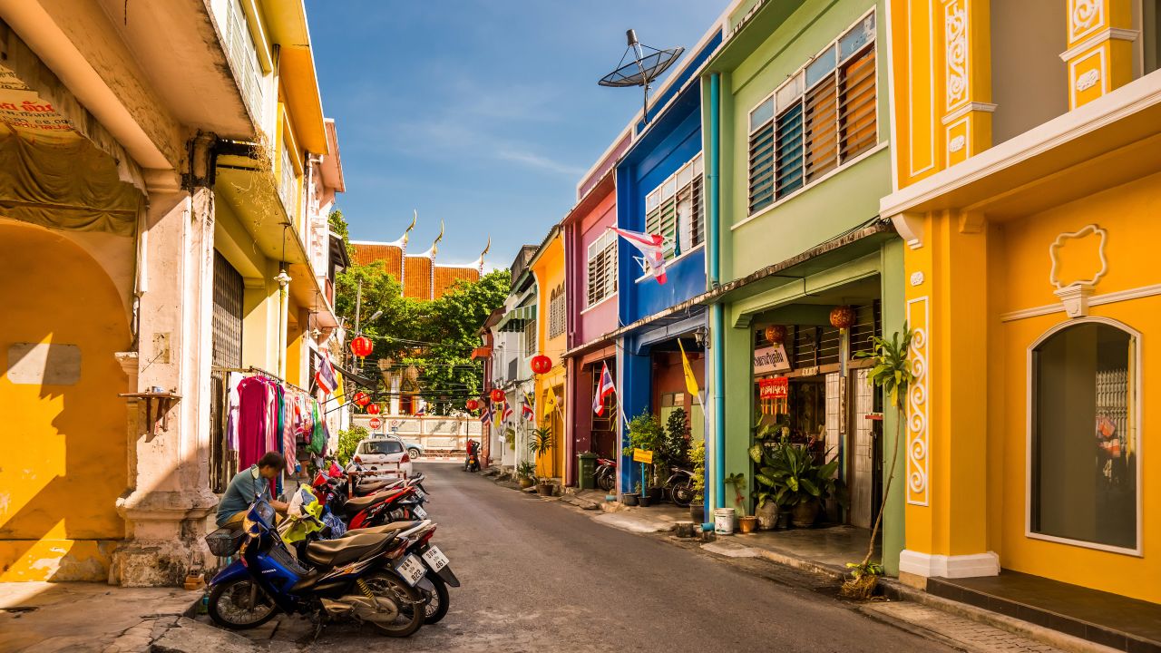Phuket's Old Town is filled with Sino-Portuguese shophouses. 