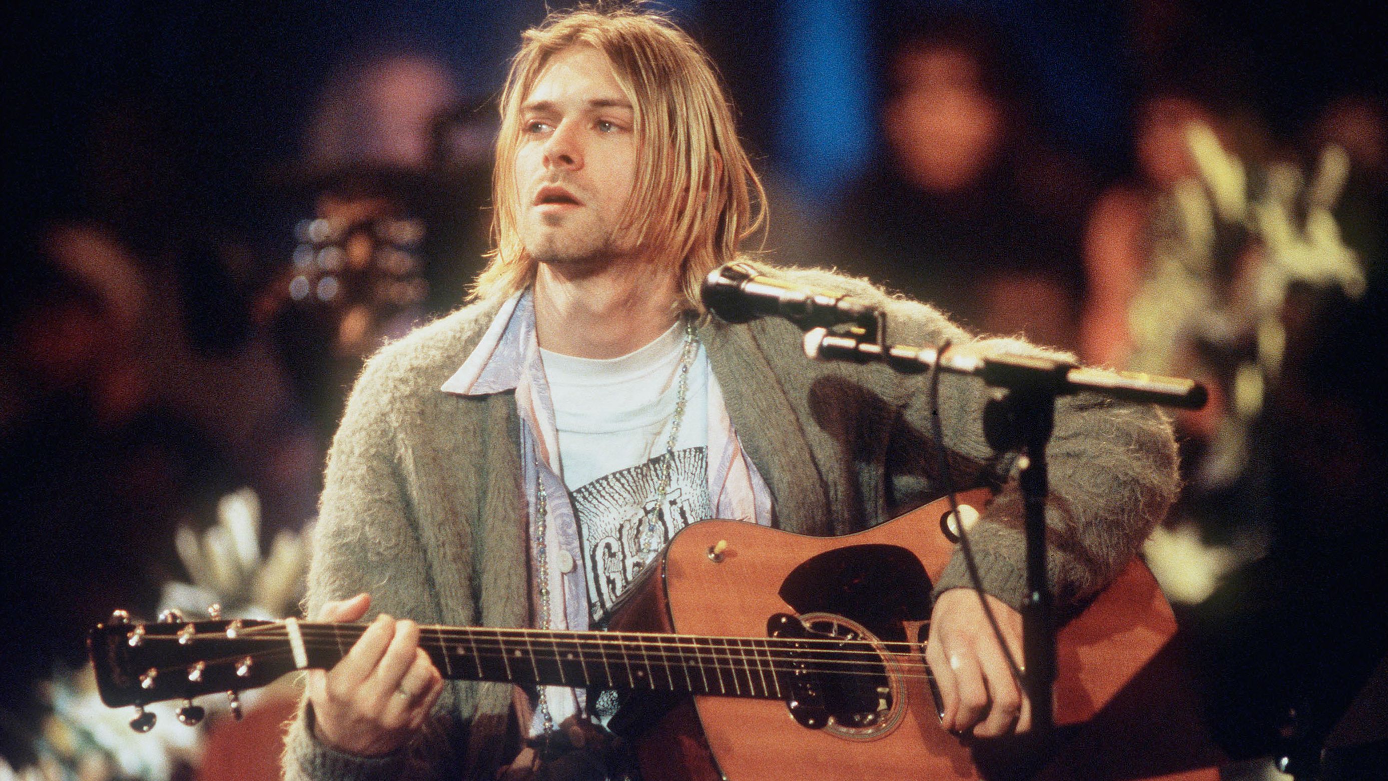 Kurt Cobain of Nirvana during a taping of MTV Unplugged in 1993.