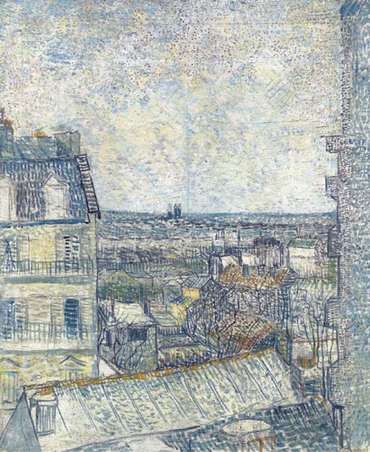 Vincent van Gogh's "Vue de la chambre de l'artiste" was incldued in the consigment.  