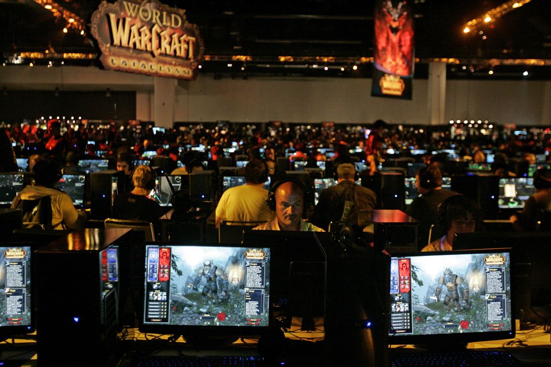 A 'World of Warcraft' game area at BlizzCon in 2009