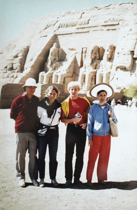 Ginsburg, her husband and their children vacation in Egypt in 1985.