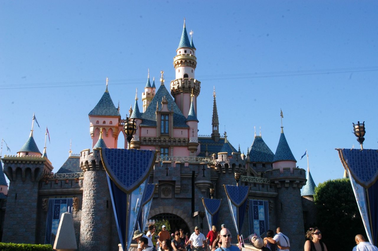Cinderella's Castle is the iconic symbol of Disneyland.