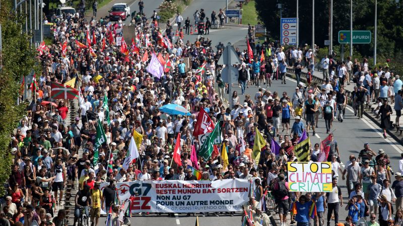 Thousands Gather At G7 Protests | CNN