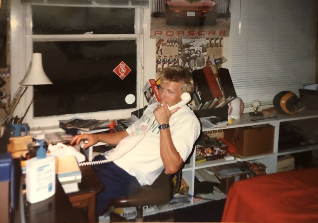 A young Thad Balkman kicks back in his room. The hit movie "Ferris Bueller's Day Off" was filmed in his home. Balkman's father was so embarrassed by his son's messy room he wouldn't let the crews film it. 