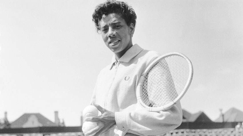Althea Gibson is pictured in this 1957 image.