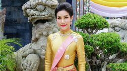 An undated image from Thailand's Royal Office shows Sineenat Wongvajirapakdi, who was anointed royal consort in July and stripped of the title in October.