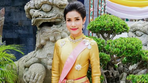 This undated handout from Thailand's Royal Office received on August 26, 2019 shows royal noble consort  Sineenat Wongvajirapakdi.