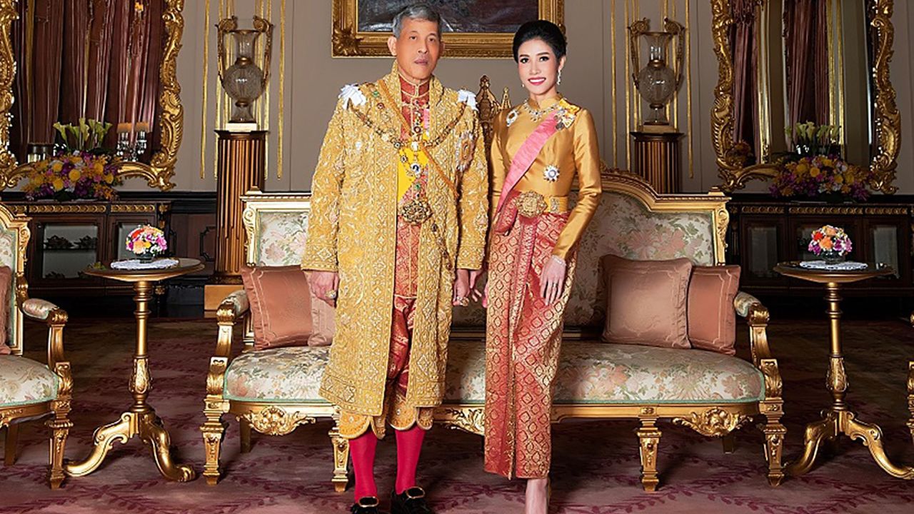 Thailand's Royal Office released photos on August 26, 2019 of King Maha Vajiralongkorn with royal noble consort Sineenat Wongvajirapakdi.