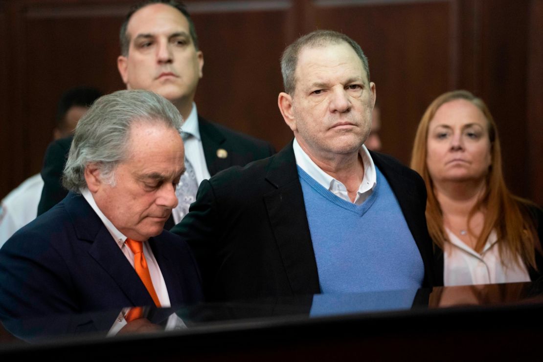 Harvey Weinstein at a court appearance in May 2018.  (Photo by Steven Hirsch-Pool via Getty Images)